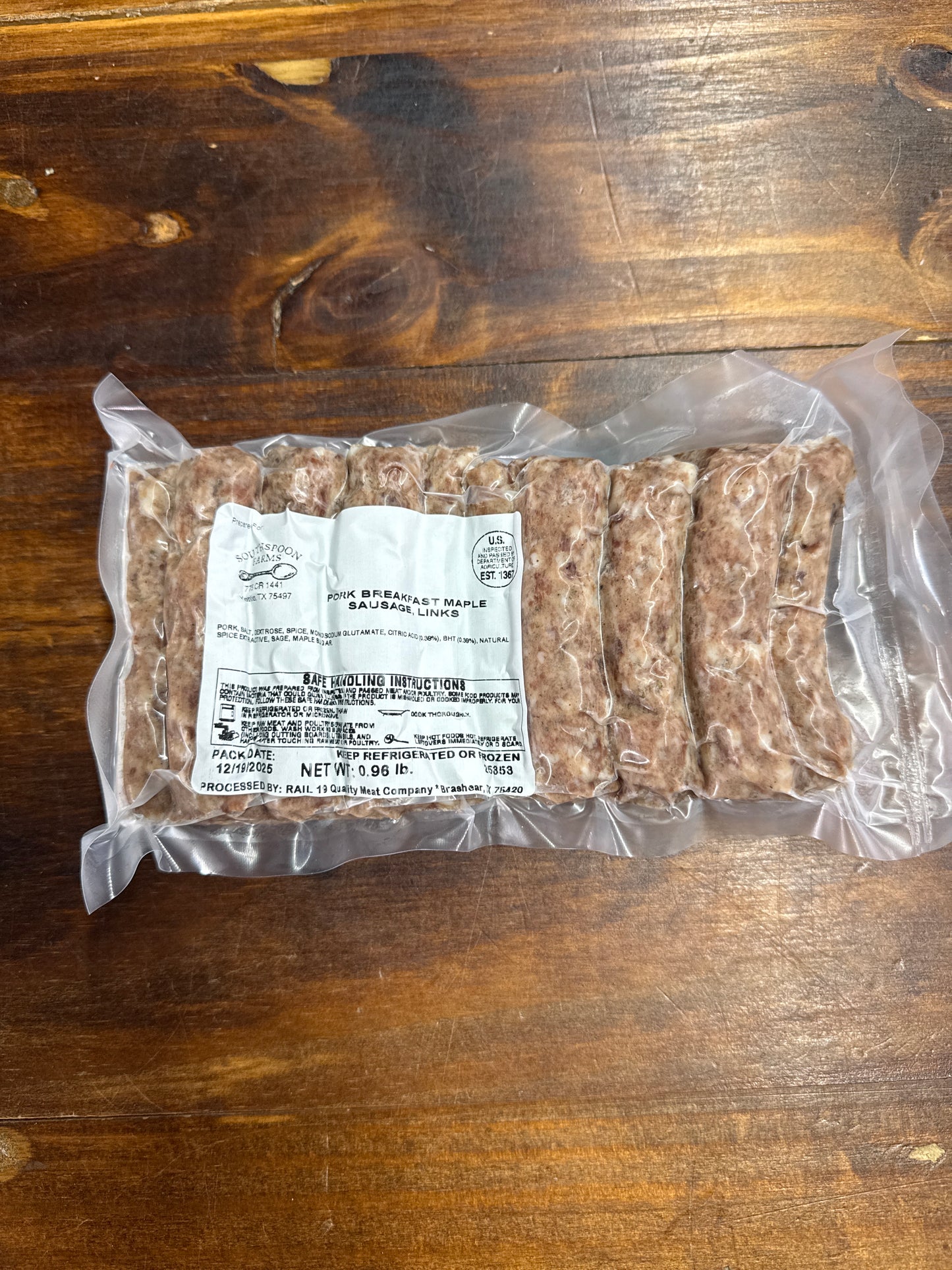 Maple Sausage Links
