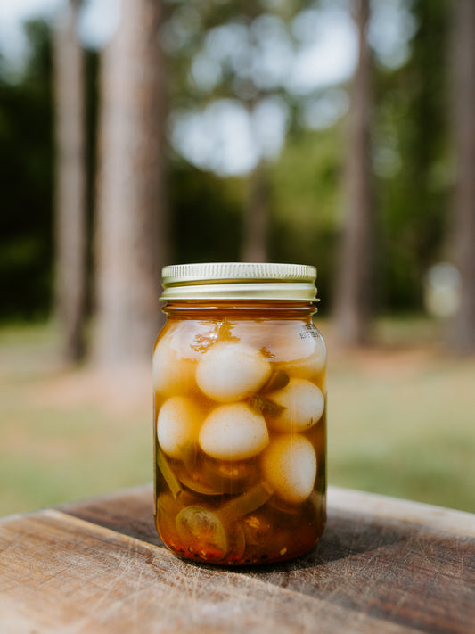 Spicy Pickled Quail Eggs